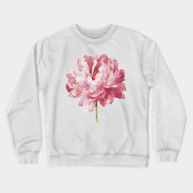 Peony flower Crewneck Sweatshirt by ArctiumStudio